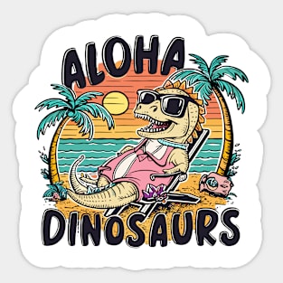 Aloha Dinosaurs! Sticker